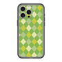 スリムプロテクションプレミアムケース with MagSafe［ Argyle - Green ］