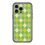 スリムプロテクションプレミアムケース with MagSafe［ Argyle - Green ］