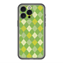 スリムプロテクションプレミアムケース with MagSafe［ Argyle - Green ］