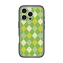 スリムプロテクションプレミアムケース with MagSafe［ Argyle - Green ］