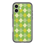 スリムプロテクションプレミアムケース with MagSafe［ Argyle - Green ］