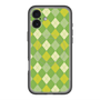 スリムプロテクションプレミアムケース with MagSafe［ Argyle - Green ］