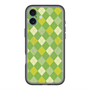 スリムプロテクションプレミアムケース with MagSafe［ Argyle - Green ］