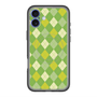スリムプロテクションプレミアムケース with MagSafe［ Argyle - Green ］