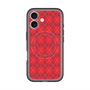 スリムプロテクションプレミアムケース with MagSafe［ Argyle - Red ］