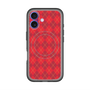 スリムプロテクションプレミアムケース with MagSafe［ Argyle - Red ］
