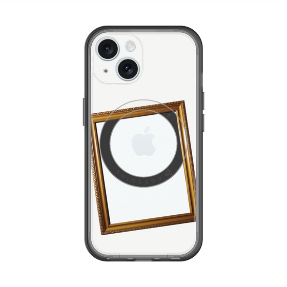 スリムプロテクションプレミアムケース with MagSafe［ Photo Frame - White ］