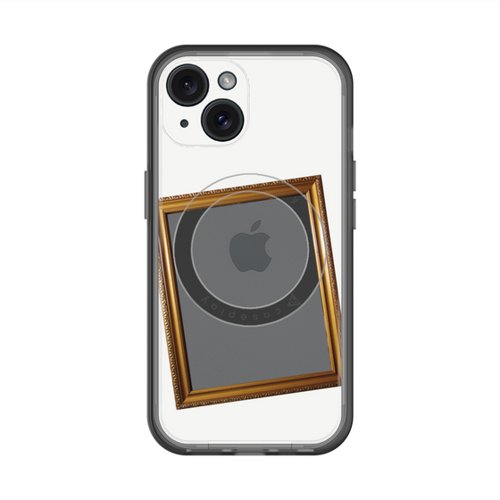 スリムプロテクションプレミアムケース with MagSafe［ Photo Frame - White ］