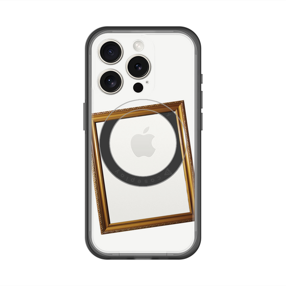 スリムプロテクションプレミアムケース with MagSafe［ Photo Frame - White ］
