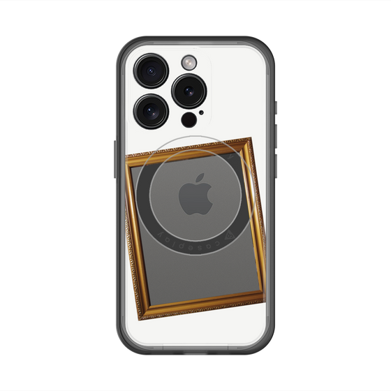 スリムプロテクションプレミアムケース with MagSafe［ Photo Frame - White ］