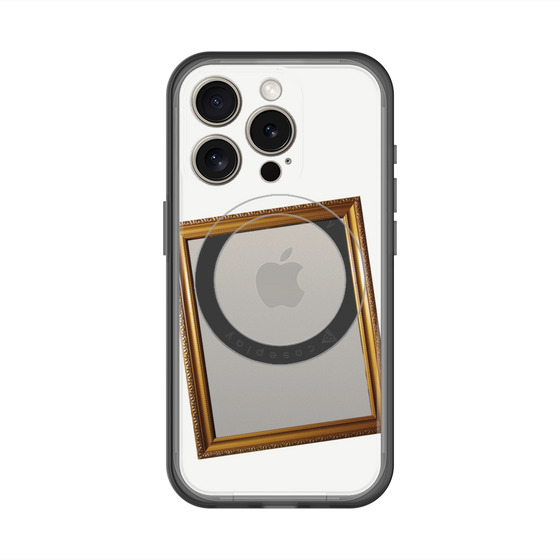 スリムプロテクションプレミアムケース with MagSafe［ Photo Frame - White ］