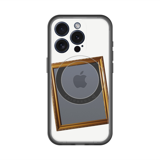 スリムプロテクションプレミアムケース with MagSafe［ Photo Frame - White ］