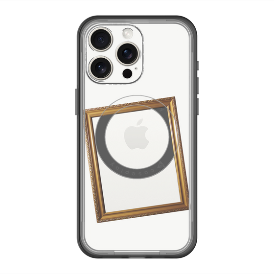 スリムプロテクションプレミアムケース with MagSafe［ Photo Frame - White ］