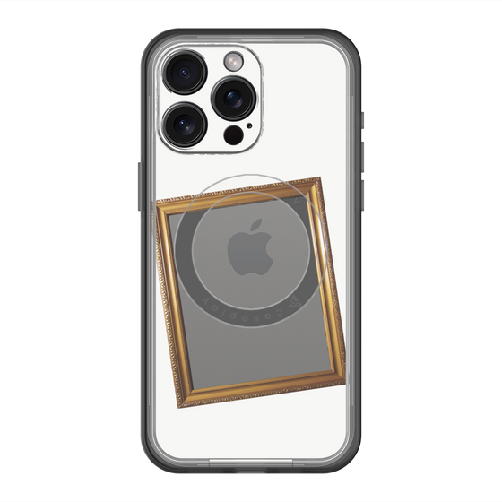 スリムプロテクションプレミアムケース with MagSafe［ Photo Frame - White ］