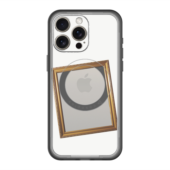 スリムプロテクションプレミアムケース with MagSafe［ Photo Frame - White ］