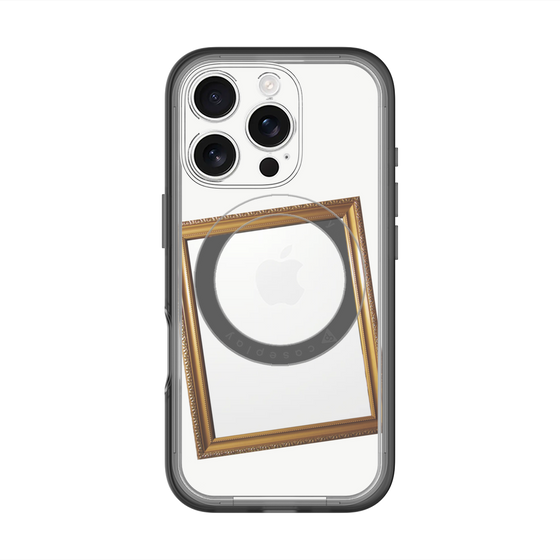 スリムプロテクションプレミアムケース with MagSafe［ Photo Frame - White ］