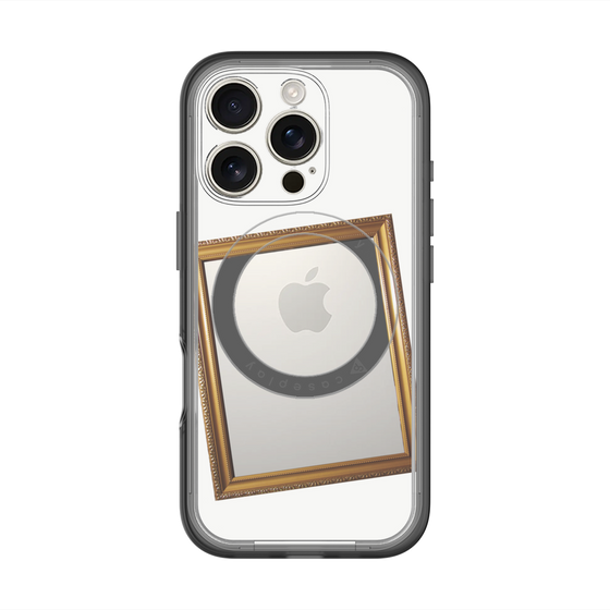スリムプロテクションプレミアムケース with MagSafe［ Photo Frame - White ］
