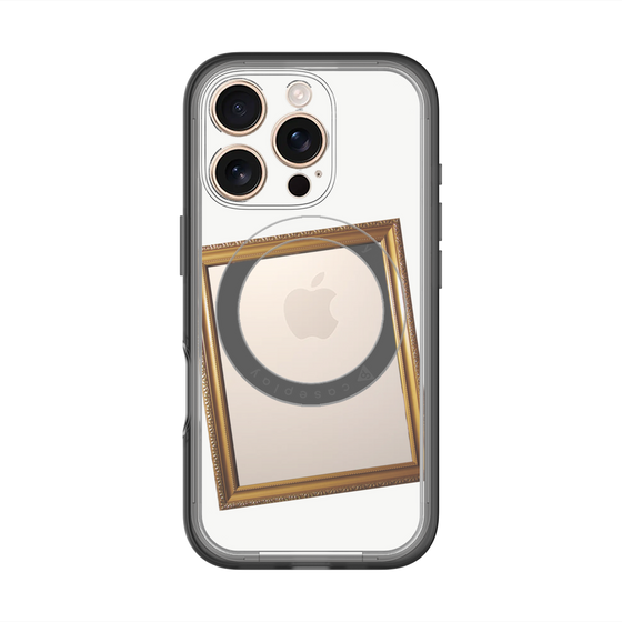 スリムプロテクションプレミアムケース with MagSafe［ Photo Frame - White ］