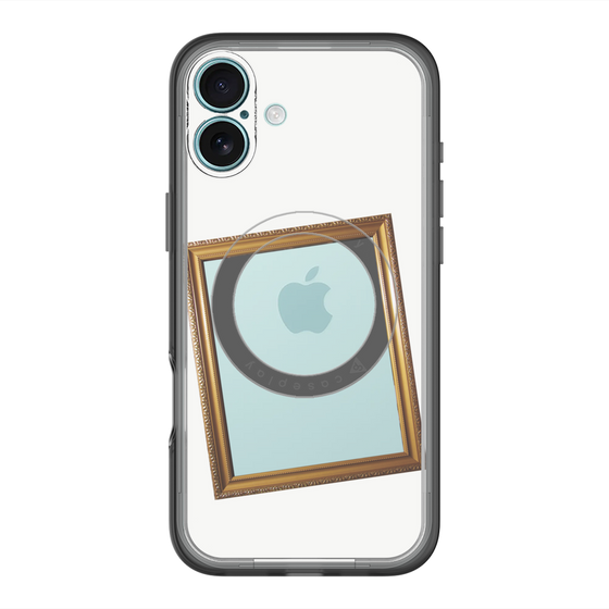 スリムプロテクションプレミアムケース with MagSafe［ Photo Frame - White ］
