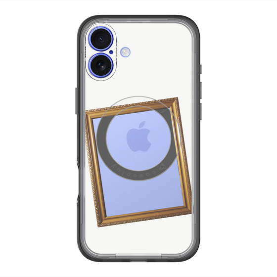 スリムプロテクションプレミアムケース with MagSafe［ Photo Frame - White ］