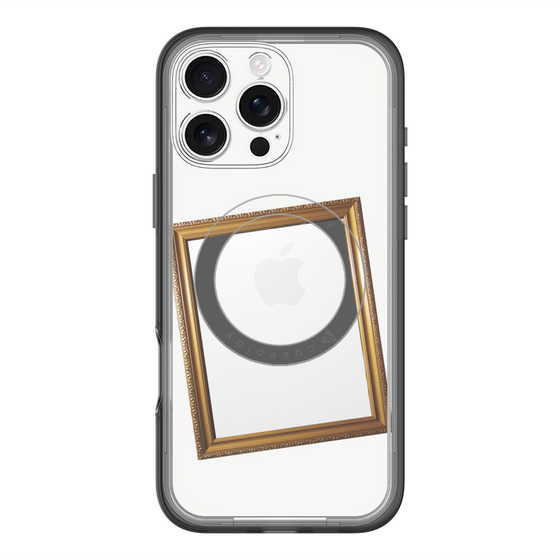 スリムプロテクションプレミアムケース with MagSafe［ Photo Frame - White ］