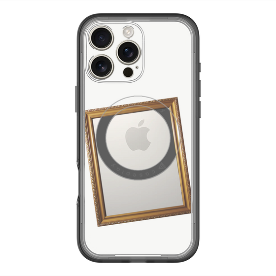 スリムプロテクションプレミアムケース with MagSafe［ Photo Frame - White ］