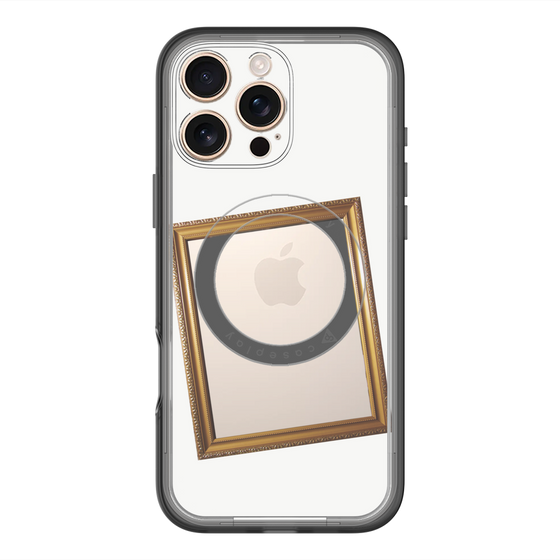 スリムプロテクションプレミアムケース with MagSafe［ Photo Frame - White ］