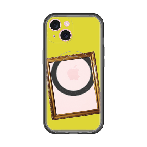 スリムプロテクションプレミアムケース with MagSafe［ Photo Frame - Yellow ］