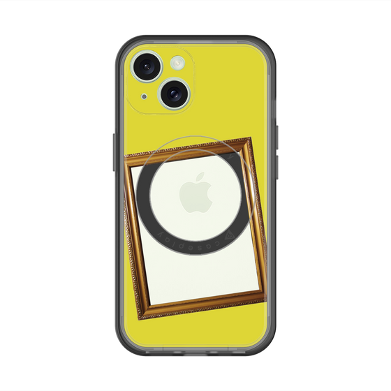 スリムプロテクションプレミアムケース with MagSafe［ Photo Frame - Yellow ］