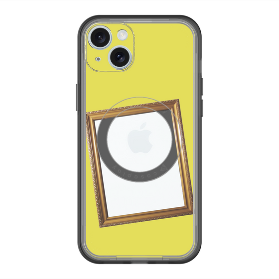 スリムプロテクションプレミアムケース with MagSafe［ Photo Frame - Yellow ］