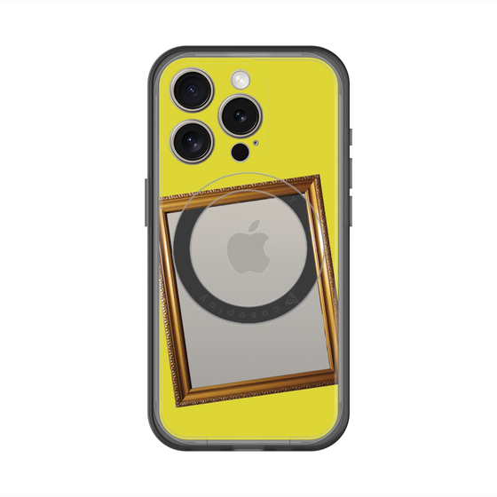 スリムプロテクションプレミアムケース with MagSafe［ Photo Frame - Yellow ］