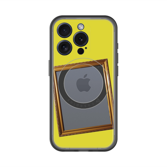 スリムプロテクションプレミアムケース with MagSafe［ Photo Frame - Yellow ］