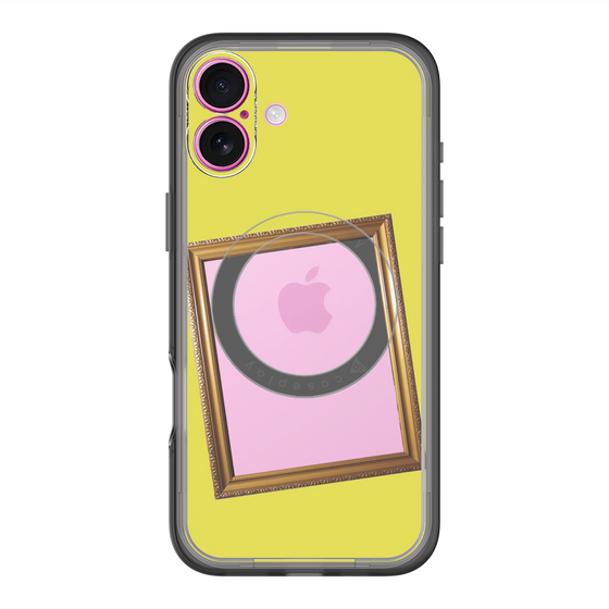 スリムプロテクションプレミアムケース with MagSafe［ Photo Frame - Yellow ］