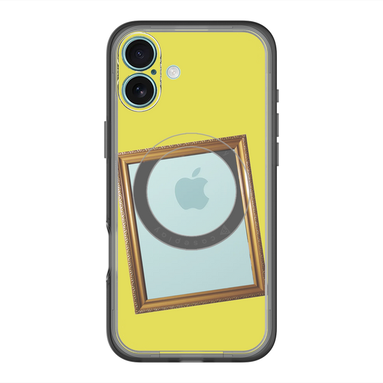 スリムプロテクションプレミアムケース with MagSafe［ Photo Frame - Yellow ］