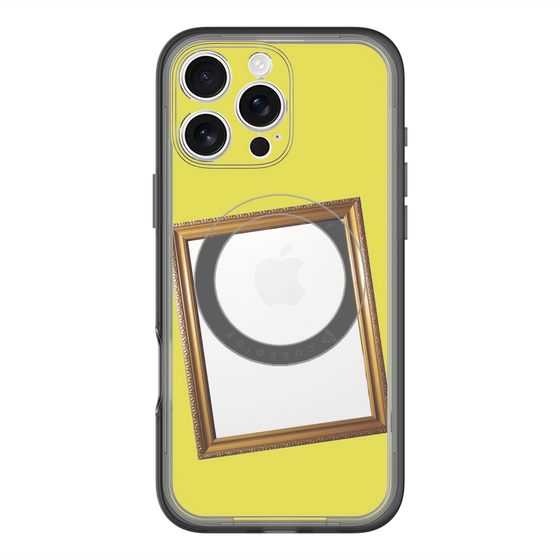スリムプロテクションプレミアムケース with MagSafe［ Photo Frame - Yellow ］
