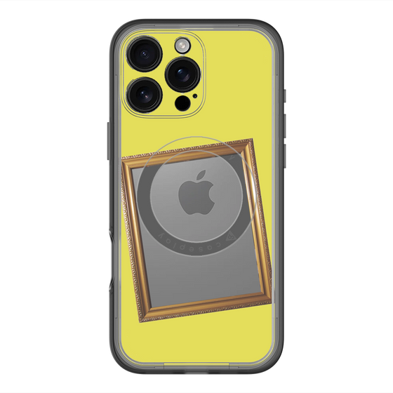 スリムプロテクションプレミアムケース with MagSafe［ Photo Frame - Yellow ］
