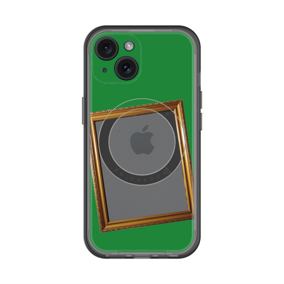 スリムプロテクションプレミアムケース with MagSafe［ Photo Frame - Green ］