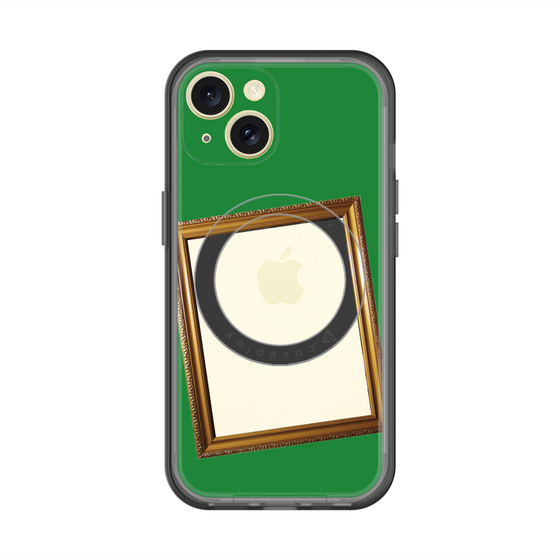 スリムプロテクションプレミアムケース with MagSafe［ Photo Frame - Green ］
