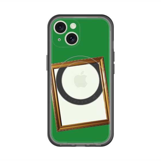 スリムプロテクションプレミアムケース with MagSafe［ Photo Frame - Green ］
