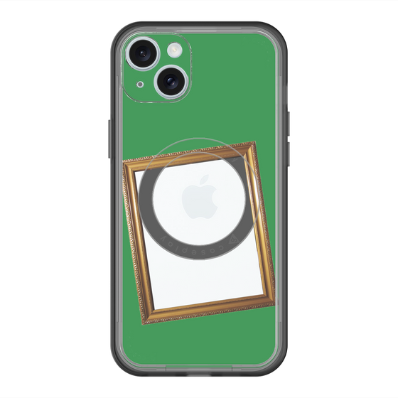 スリムプロテクションプレミアムケース with MagSafe［ Photo Frame - Green ］