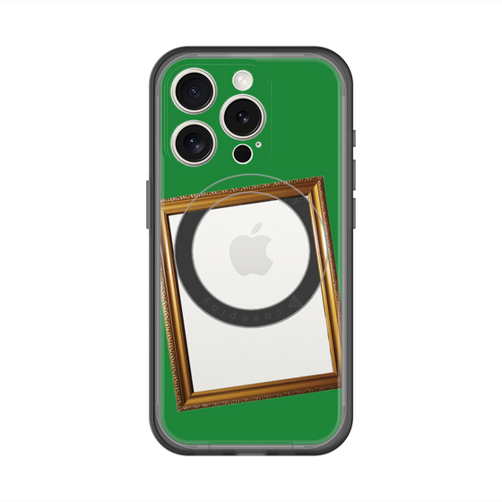 スリムプロテクションプレミアムケース with MagSafe［ Photo Frame - Green ］