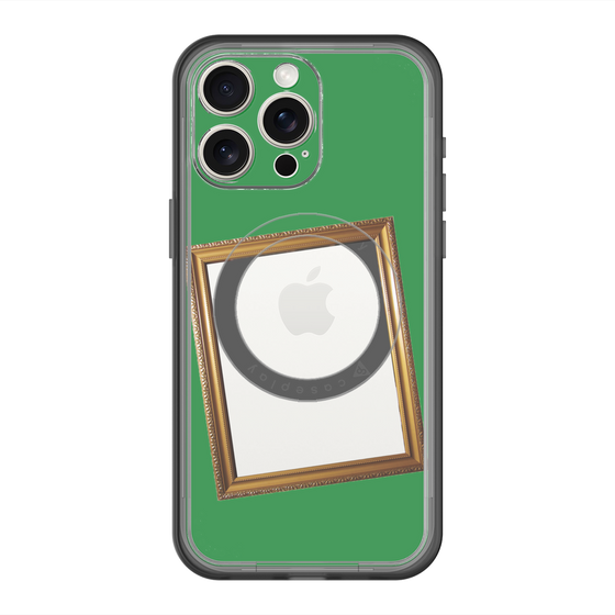 スリムプロテクションプレミアムケース with MagSafe［ Photo Frame - Green ］