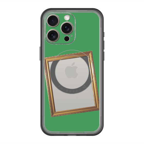 スリムプロテクションプレミアムケース with MagSafe［ Photo Frame - Green ］