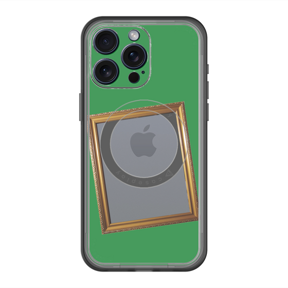 スリムプロテクションプレミアムケース with MagSafe［ Photo Frame - Green ］