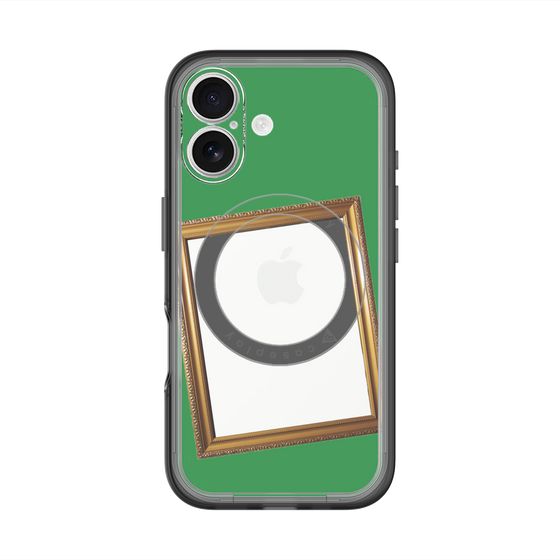スリムプロテクションプレミアムケース with MagSafe［ Photo Frame - Green ］