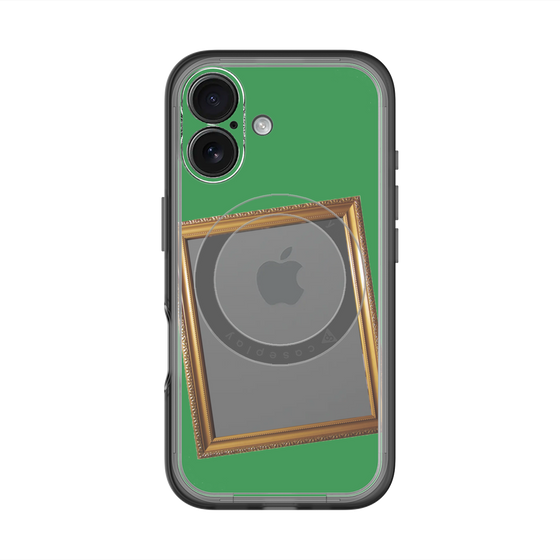 スリムプロテクションプレミアムケース with MagSafe［ Photo Frame - Green ］