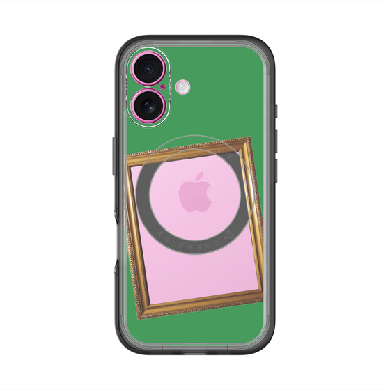 スリムプロテクションプレミアムケース with MagSafe［ Photo Frame - Green ］