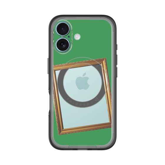 スリムプロテクションプレミアムケース with MagSafe［ Photo Frame - Green ］