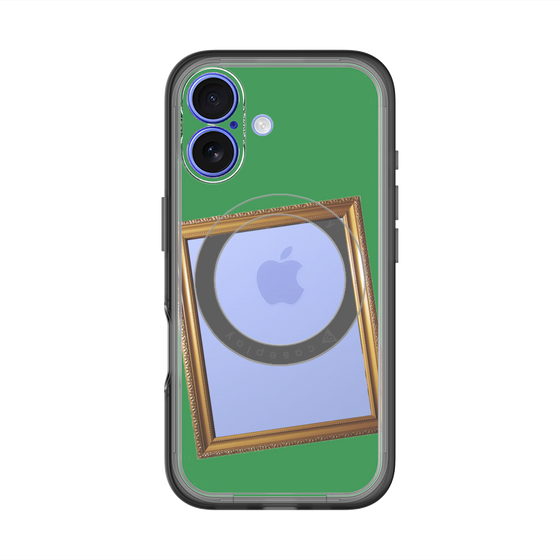 スリムプロテクションプレミアムケース with MagSafe［ Photo Frame - Green ］