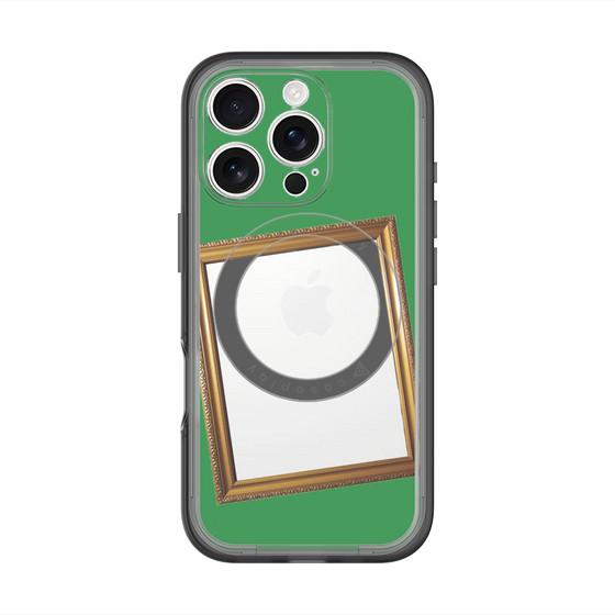 スリムプロテクションプレミアムケース with MagSafe［ Photo Frame - Green ］